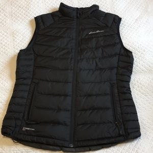 Eddie Bauer Down Puffer Vest Size Small Black